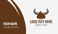 Bull Horn Crap Business Card Design