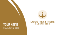 Golden Crown Emblem Business Card