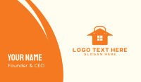 Orange House Shopping  Business Card Design