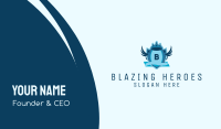 Blue Medieval Emblem Lettermark Business Card Image Preview