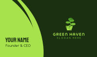 Green Bonsai  Business Card Image Preview