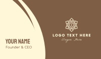 Elegant Mandala Lettermark Business Card Design