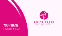 Pink Flamingo Eye Business Card Image Preview