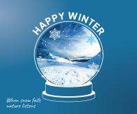 Snow Globe Facebook Post