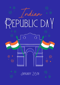 Festive Quirky Republic Day Poster