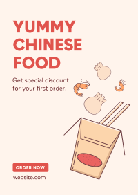 Asian Food Delivery Poster