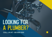 Modern Clean Plumbing Service Postcard