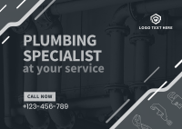 Plumbing Machines Postcard Design