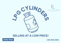 LPG Tank Postcard Design