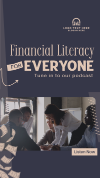 Financial Literacy Podcast Instagram Story