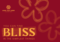 Blissful Flowers Postcard