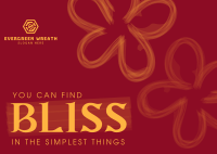 Blissful Flowers Postcard