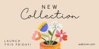 New Collection Flower Twitter Post