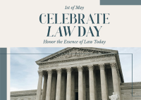 Celebrate Law Postcard