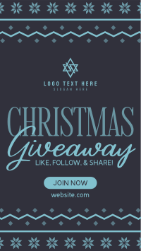 Christmas Giveaway Promo TikTok Video Image Preview