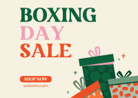 Boxing Day Flash Sale Postcard