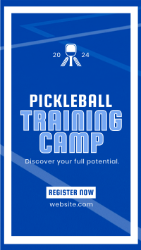 Classic Sporty Pickleball Training Instagram Reel Design