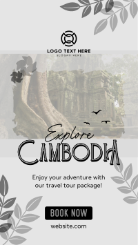 Cambodia Travel Tour Facebook Story