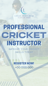 Professional Cricket Coach Video