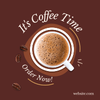 It's Coffee Time Instagram Post Design