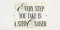 Take a Step Motivational Quote Twitter Post