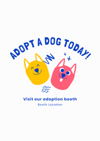 Adopt A Dog Today Poster