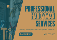 Professional Handyman Services Postcard