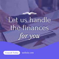 Finance Consultation Services Linkedin Post