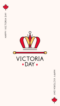 Victoria Day Crown Facebook Story