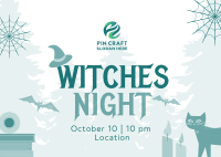 Witches Night Postcard Image Preview