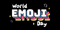 Emoji Day Lettering Twitter Post