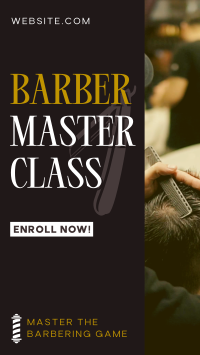 Barber Masterclass TikTok Video Design