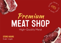 Meat Shop Postcard example 3