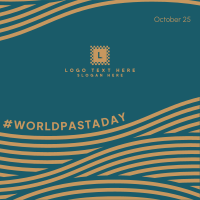 Flowy World Pasta Day Instagram Post Design