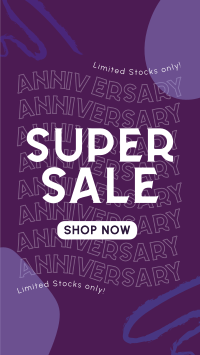 Cheerful Sale on Our Anniversary Instagram Story