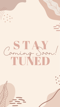 Organic Coming Soon Facebook Story Design