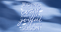 Snow Winter Greeting  Facebook Ad