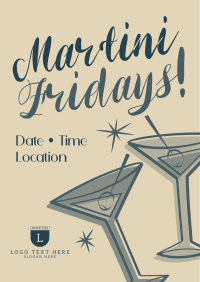 Friday Night Martini Flyer