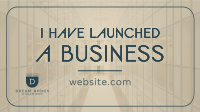 Minimalist Business Launch Facebook Event Cover