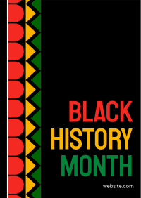 Black History Pattern Poster