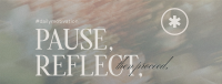 Pause & Reflect Facebook Cover Image Preview