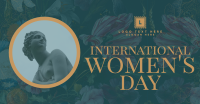 Floral International Women's Day Facebook Ad