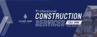 Professional Home Construction Facebook Cover Image Preview