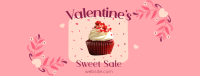 Valentines Cupcake Sale Facebook Cover Design