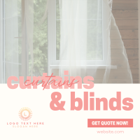 Curtains & Blinds Business Linkedin Post