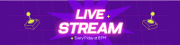 Live Stream  Twitch Banner Image Preview