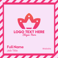 Lotus Flower Crown Business Card Image Preview