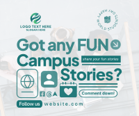 Student Campus Stories Facebook Post