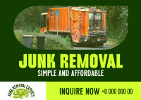 Garbage Removal Service Postcard Design