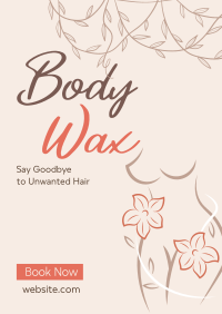 Body Waxing Service Poster